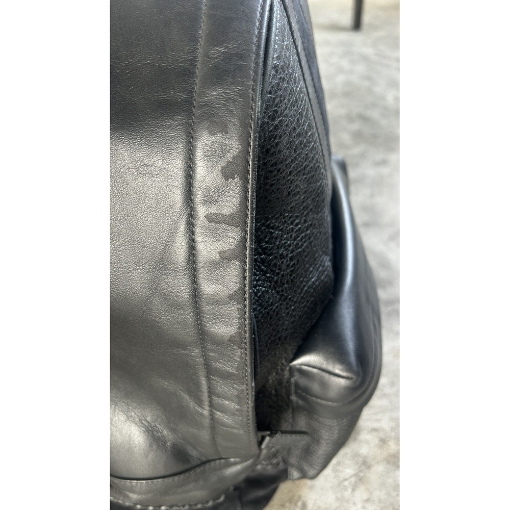 COACH Charles  Varsity Backpack Black Leather  Baseball Stitch #11250 $595 - Picture 7 of 16